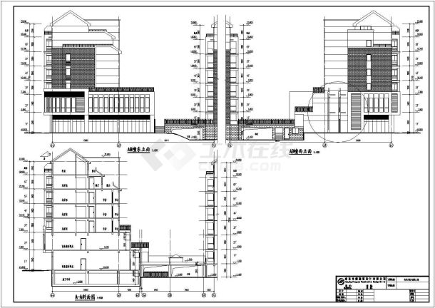 某六层（含跃层）商住楼建筑施工图-图二