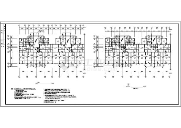 某地6层砖混结构住宅楼结构设计施工图-图二