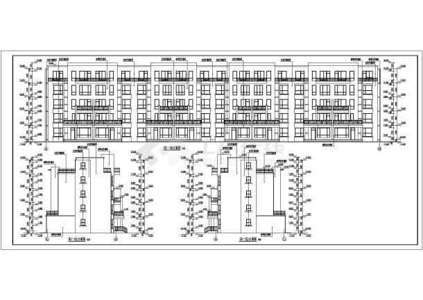 某地4+1层框架结构联排别墅建筑设计施工图-图二