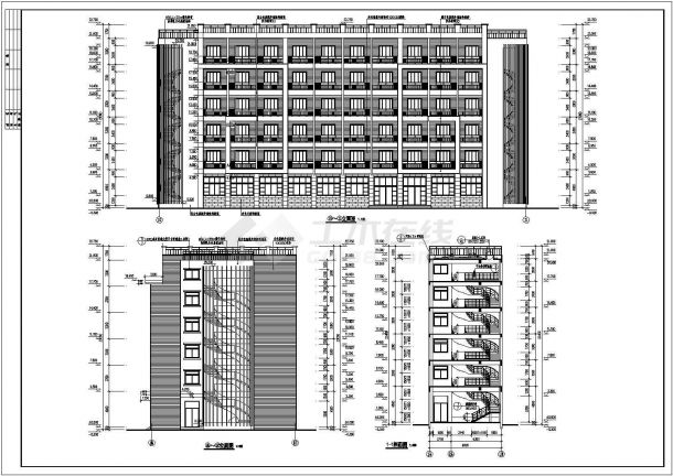 某地6层框架结构公寓建筑方案设计-图二