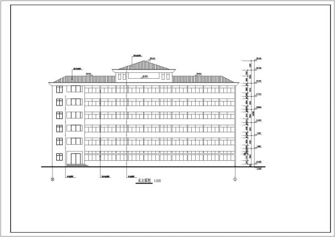 某地小型综合楼建筑施工图（含设计说明）_图1