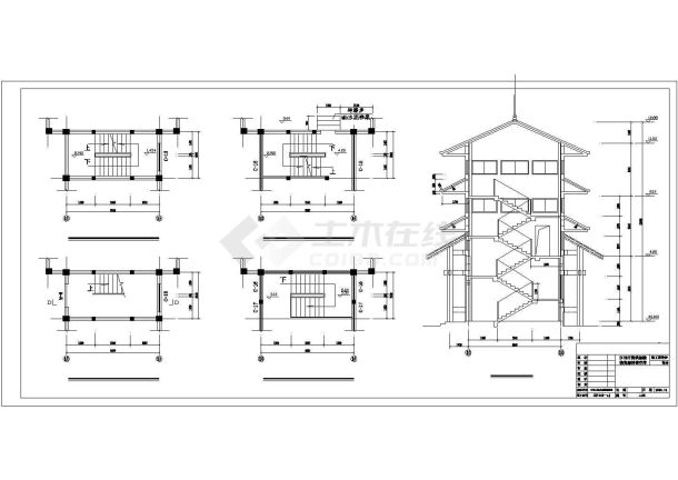 工厂建筑施工及设计方案全套CAD图纸-图二