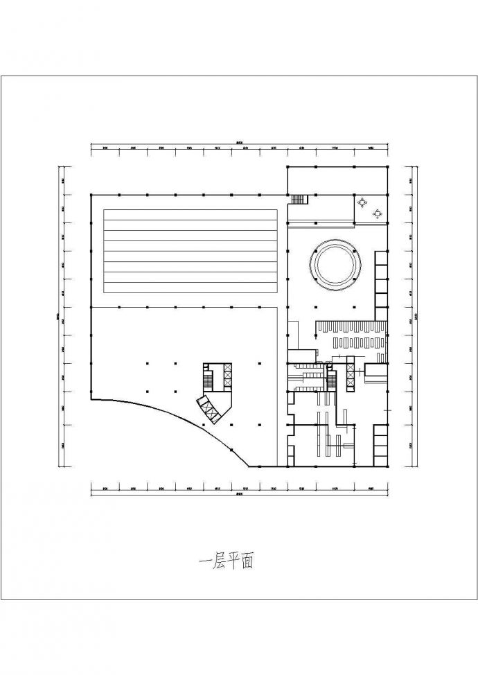 某万豪项目地块规划建筑cad设计_图1