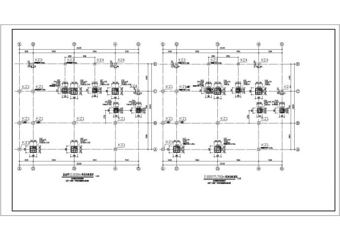 某地框架结构工业厂房结构设计施工图_图1
