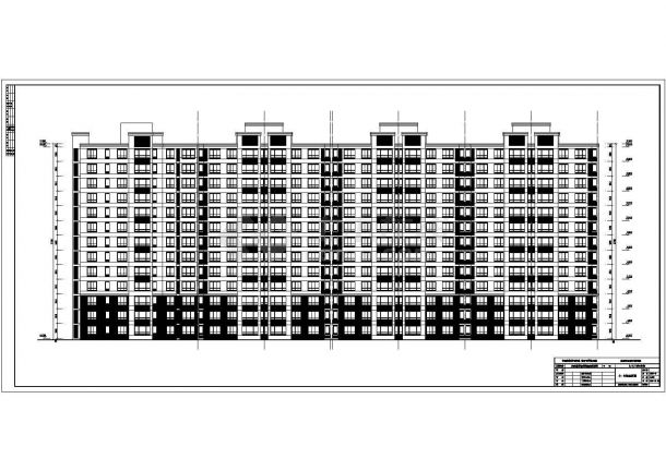 某地高层框架结构住宅建筑设计施工图-图一