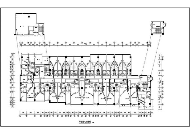 某地区十二层公寓电气设计施工方案图-图一