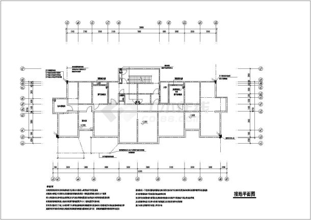 一栋33层框架结构住宅楼电气设计施工图-图二
