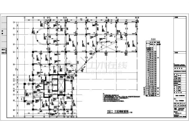 景德镇市某23层框支剪力墙高层商住建筑结构图纸-图二