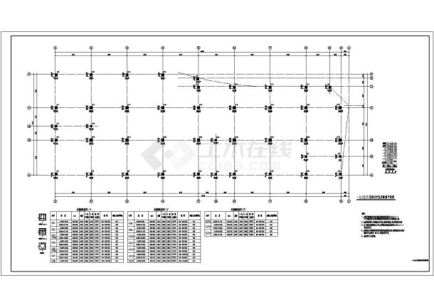 某地7层框架结构商住楼结构设计施工图-图二