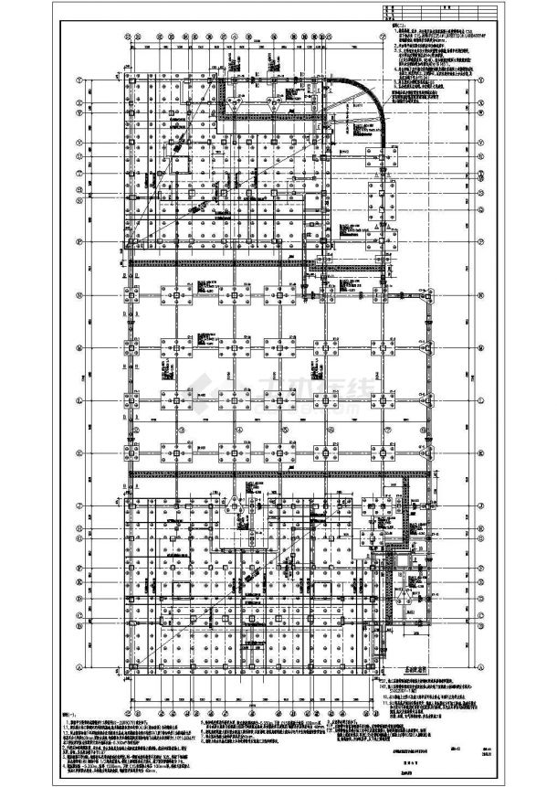 某地20层框架剪力墙结构商住楼部分结构施工图-图二