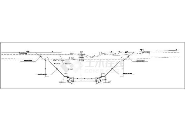 铁路兰渝线钢筋混凝土倒虹吸管设计图-图二