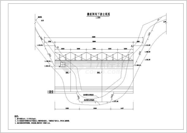 技施阶段某砼重力坝排水管及灌浆施工图-图二