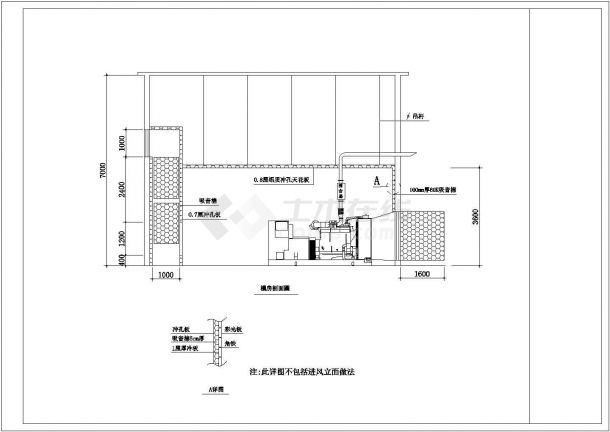 某柴油发电机全套设计CAD施工图-图二