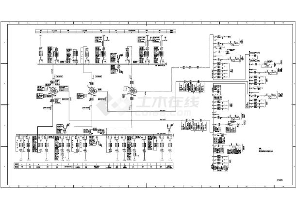 某地电站和变电所电气设计CAD施工图-图二