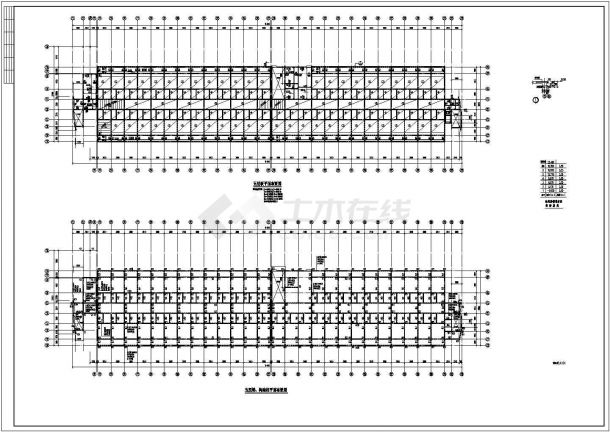 某地区学校教学楼框架结构施工CAD图-图二