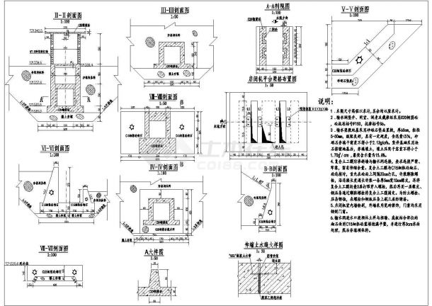 【甘肃】某平原水库节制闸（尺寸1.5m*1.6m）结构设计图纸-图二