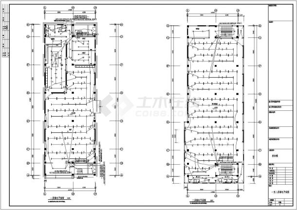 公寓宿舍楼全套电气施工CAD设计-图一