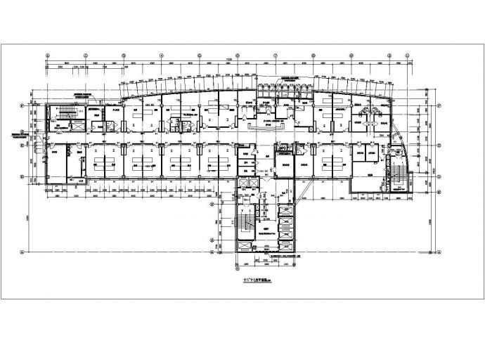 某医院住院部建筑平面设计方案详情图纸_图1