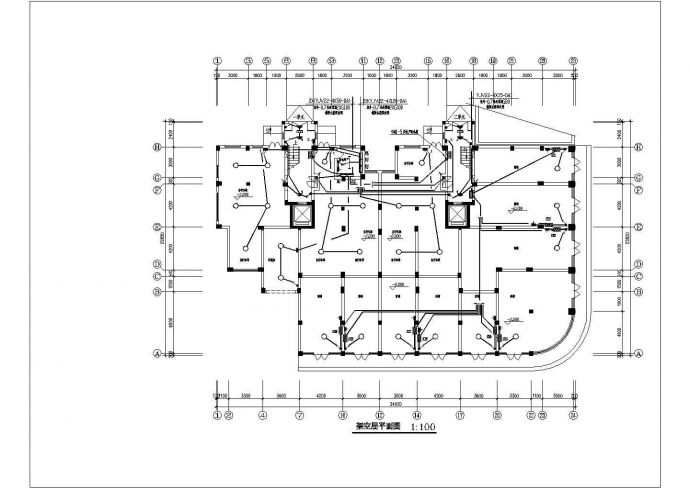 经济适用房全套电气设计施工CAD图_图1