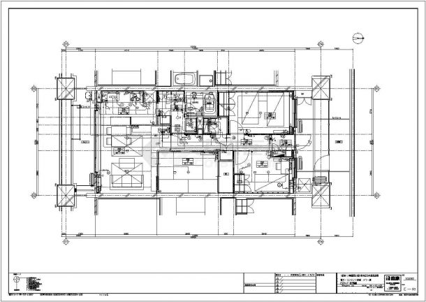 住宅户型图全套电气设计施工CAD图-图二