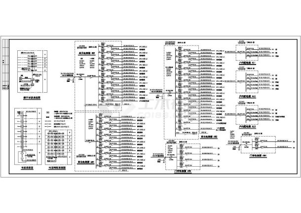 多层商住楼电气设计全套cad施工图-图二