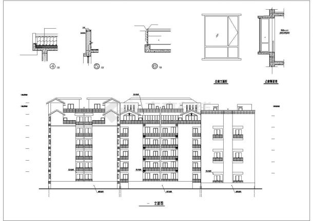 某地五层复式住宅建筑设计施工图-图一