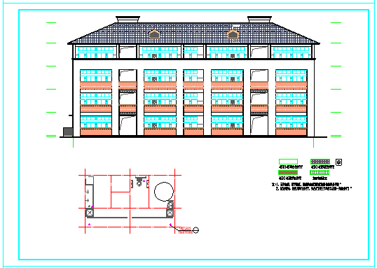 中学学生宿舍建筑设计施工图