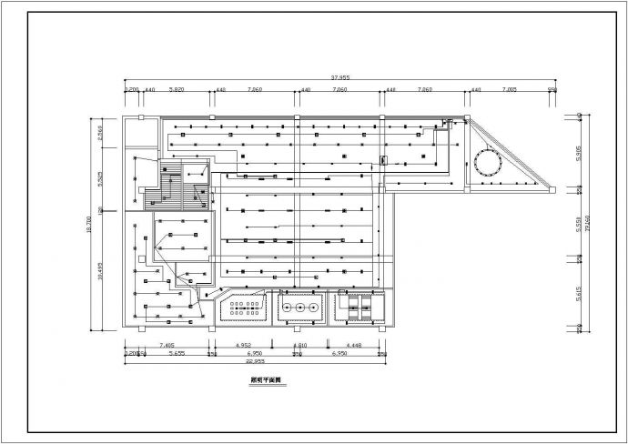 某著名火锅店装修cad设计方案CAD详图_图1