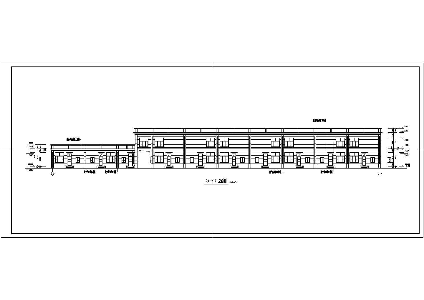 二层商业楼施工及其设计方案CAD图纸