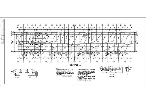 某地五层砖混结构住宅楼结构施工图纸-图一