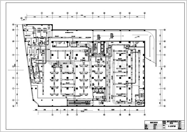湖南衡阳某五层层超市中央空调设计图-图一