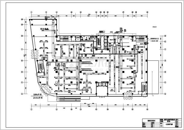 湖南衡阳某五层层超市中央空调设计图-图二
