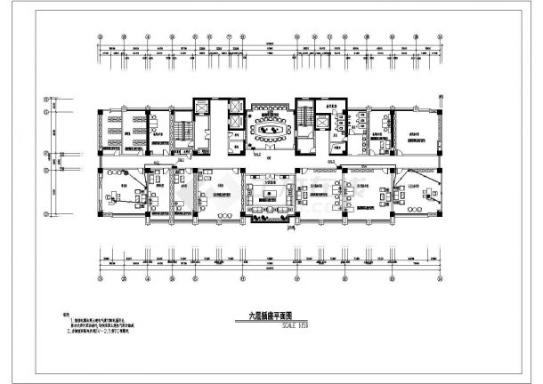 十二层办公楼装修电气设计CAD施工图-图二