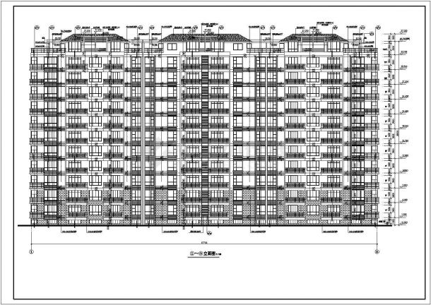 某地十一层剪力墙结构住宅建筑设计施工图-图一