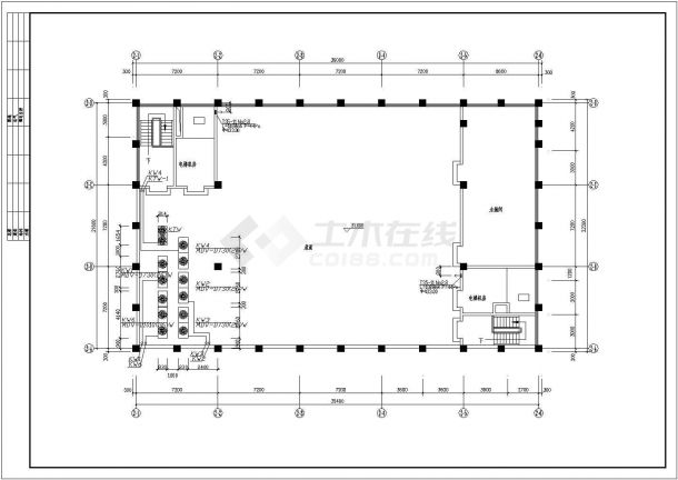 某市豪华图书馆全套空调设计cad施工方案图-图二