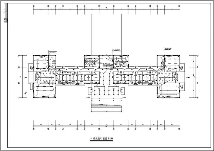 某地办公楼电气设计CAD施工图纸_图1