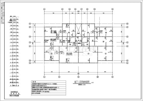 某7度区纯剪力墙小高层住宅结构设计施工图纸-图二