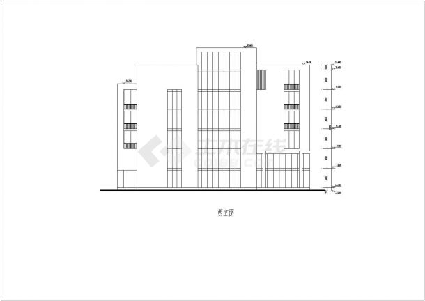 蓝光空港总部基地办公楼建筑方案设计图-图一