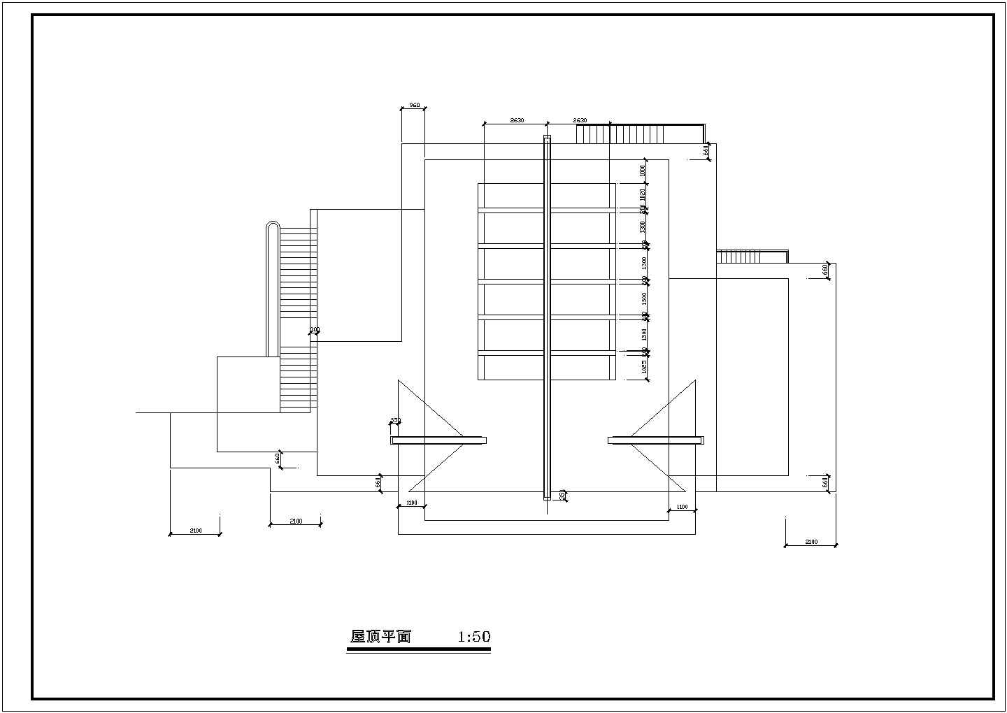 索道上部站茶室建筑设计方案及施工全套CAD图
