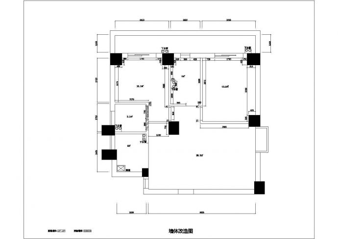 某地高层二室二厅住宅建筑设计施工图_图1
