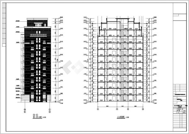 【沈阳】12层混凝土剪力墙结构住宅楼建筑施工图纸-图二