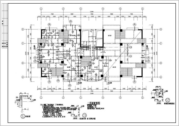 某地16层框剪结构商住楼全套建筑结构水电施工图_图1