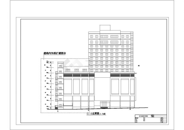 新东方百货大楼建筑设计方案及施工全套CAD图-图二