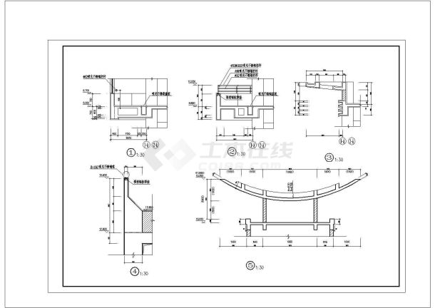新铺位小商品市场建筑设计方案及施工全套CAD图-图一