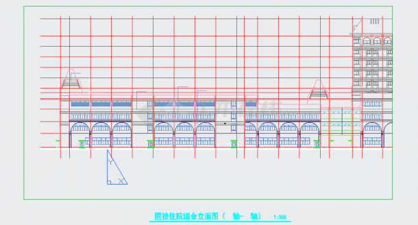 [芜湖]某人民医院医疗综合大楼建筑扩初图纸-图二