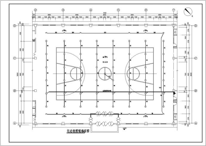 篮球体育健身馆建筑电气设计全套图纸_图1