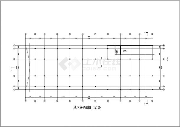 2450平二层框架结构职工餐厅建筑施工图-图二