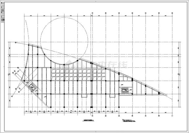 某地4层框架结构住宅楼建筑结构CAD设计施工图-图二