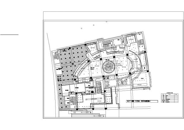 中关村餐厅建筑设计方案及施工全套CAD图-图二
