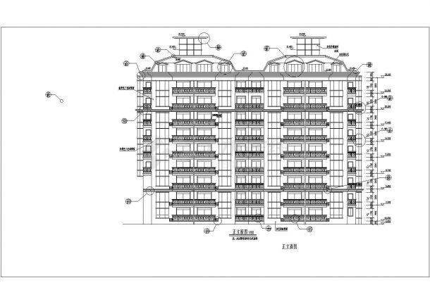 某地10层框架结构住宅建筑设计扩初图-图一